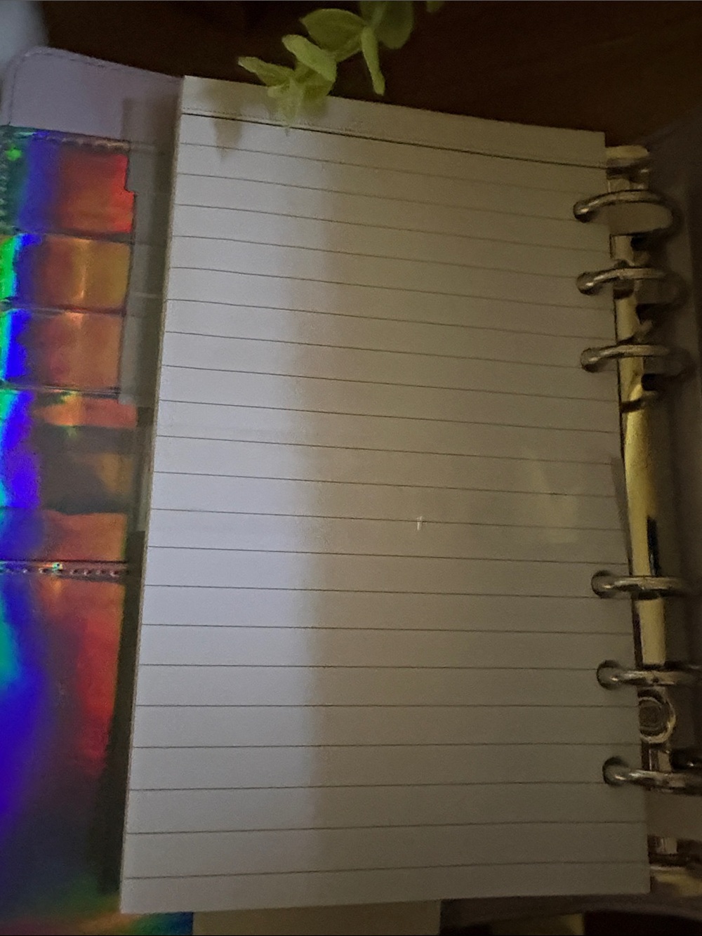 NWT Recollections Holographic 6-Ring Planner Binder Personal Size Undated - Picture 4 of 6